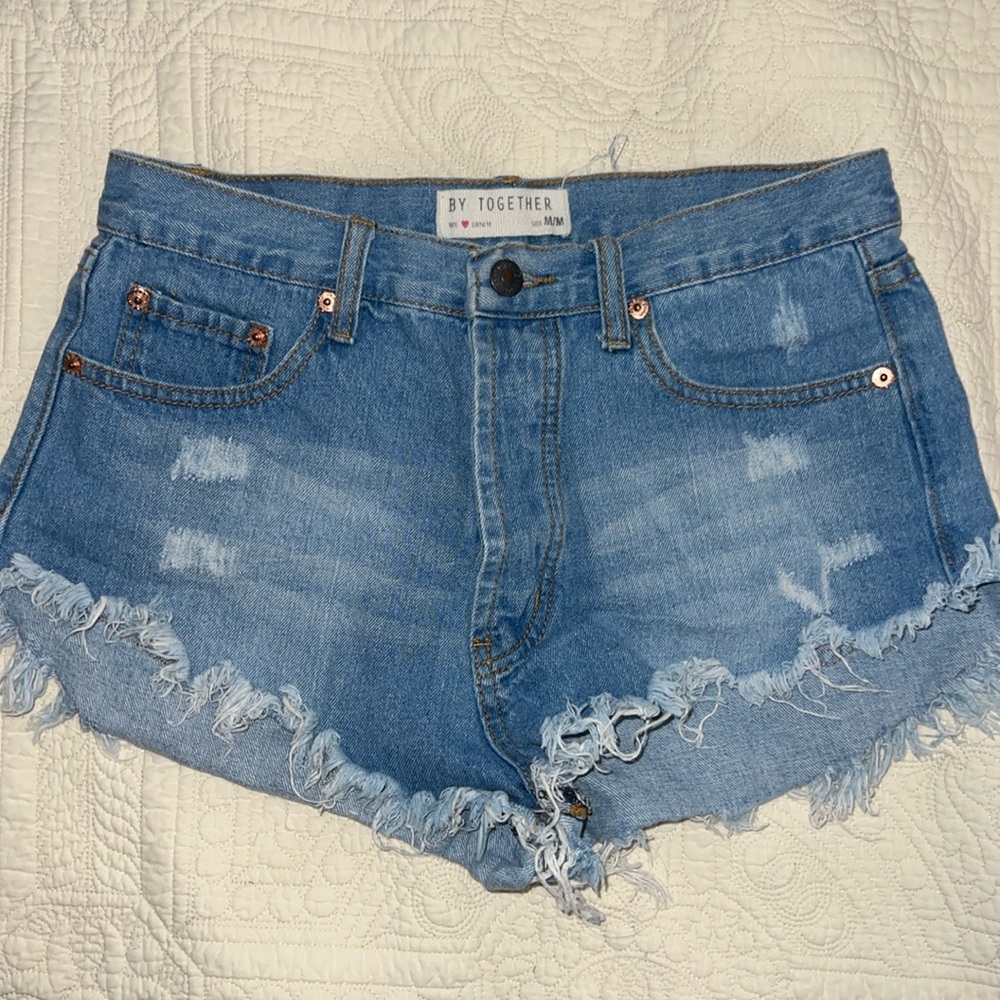 By together denim shorts